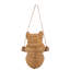 Statue de chaton tabby suspendu
