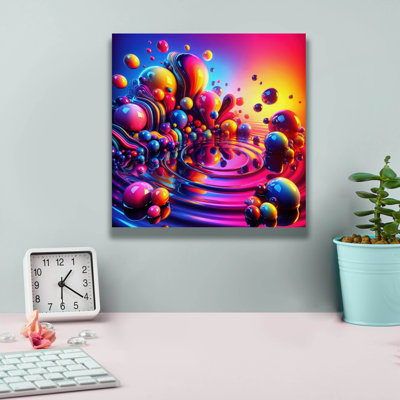  «Drops Of Color» par Rey Klimt, art mural sur toile