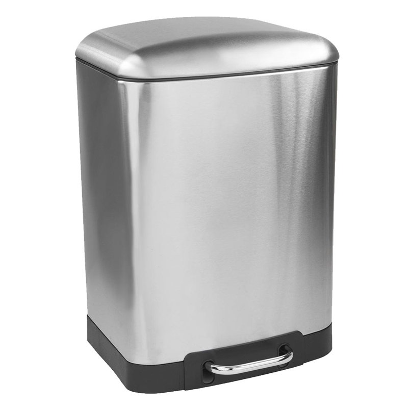Poubelle à pédale 7,9 gallons en acier inoxydable 