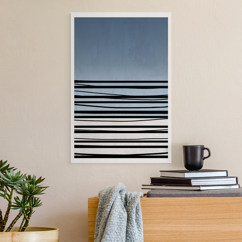 Abstracto Azul II -Canvas Print Only - NOT FRAMED