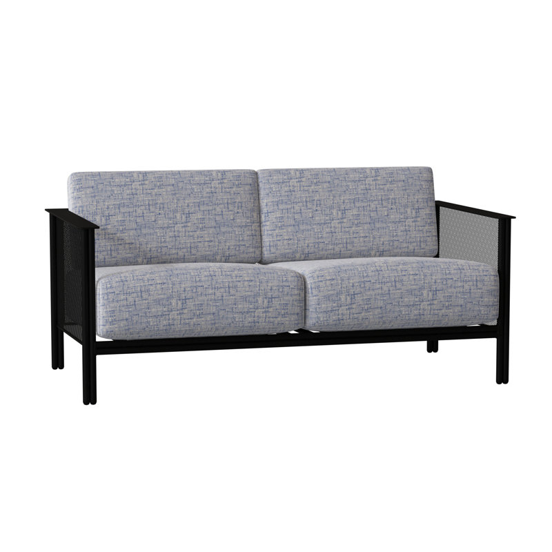 Jax Outdoor 2 - Seat Loveseat, Canvas Bird's Eye Sunbrella® Canvas, Textured Black