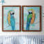 «Island Parrot I», ensemble de 2 peintures sur toile encadrées-813872085-813872074