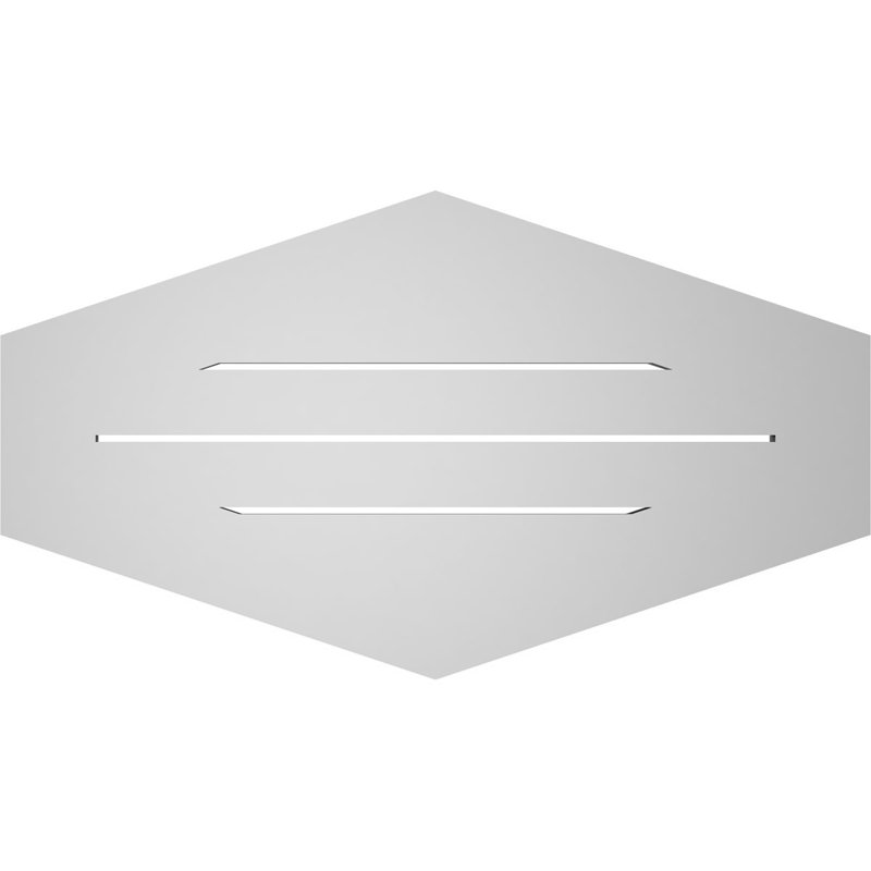 Pente verticale verticale en uréthane 4 pi, H 18 po x l 32 po x P 1 po