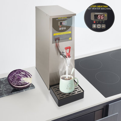 OUKANING Distributeur d'eau électrique en acier inoxydable pour le comptoir sans bouteille 2.11Gal