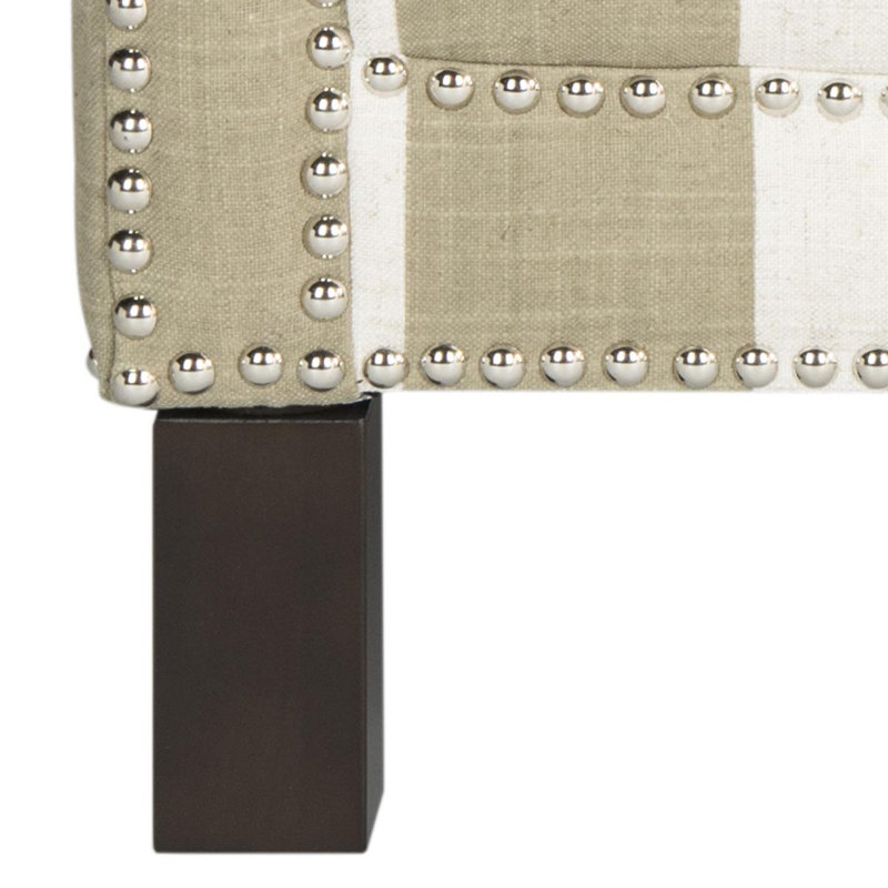 Fauteuil Lawson de 28,3 cm de large, Mélange de polyester taupe / blanc