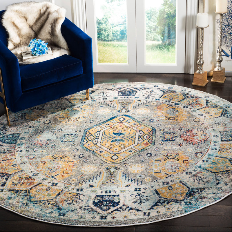 Mcintosh Savannah Performance Oriental Rug, Round 7'