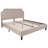Aluino Arched Button Tufted Upholstered Platform Bed Frame - No Box Spring Required-395099098-395099102