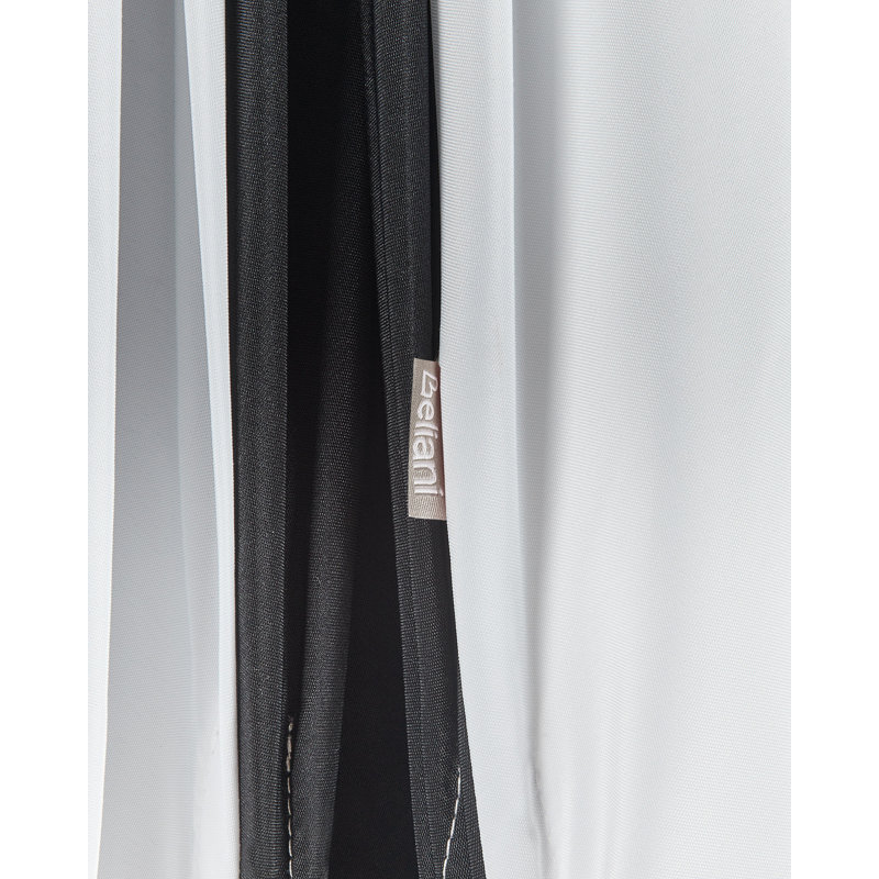 MINOA Market Parasol, Black/White