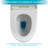 Creationstry GPF Elongated Floor Mounted One-Piece Toilet (Seat Included)
