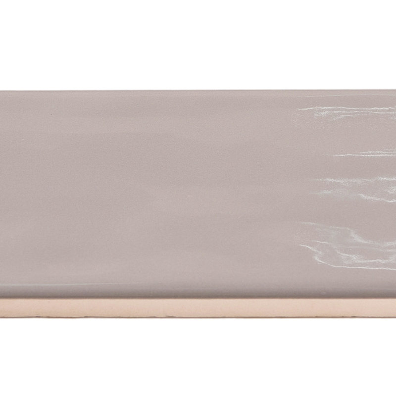 Carrelage mural plat en céramique 3 "x 12", Argent