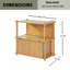 Table de bout avec tablettes ouvertes Kiyora