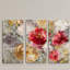 A Premium Roses Everlast I - 3 pièces, reproduction d'art sur toile-1109143727