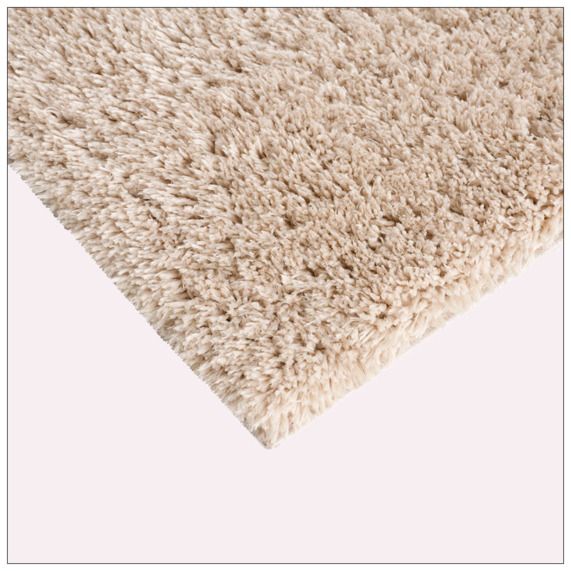 Tapis à poils longs en polyester super doux, Rectangle 6 pi 6 po x 9 pi