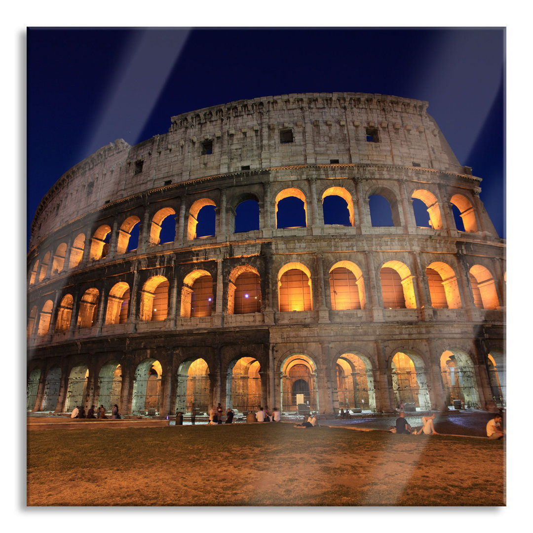 Ungerahmtes Foto auf Glas "Colosseum in Rome"