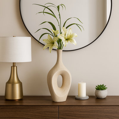 Kato Ceramic Sculptural Cut-Out Table Vase