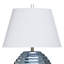 Ceramic Table Lamp - Kozen Blue - White Shade