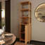 Grande armoire de rangement avec porte à volets et 3 tablettes, armoire de rangement autoportante en lin pour le salon, la cuisine et la salle de bain-2007571537