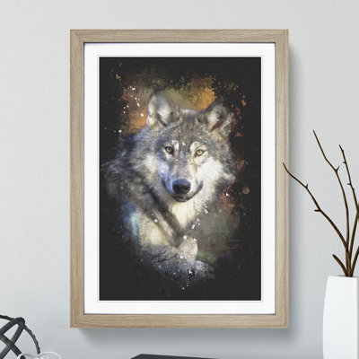 Wolf Vol.2 Paint Splash - Picture Frame Graphic Art