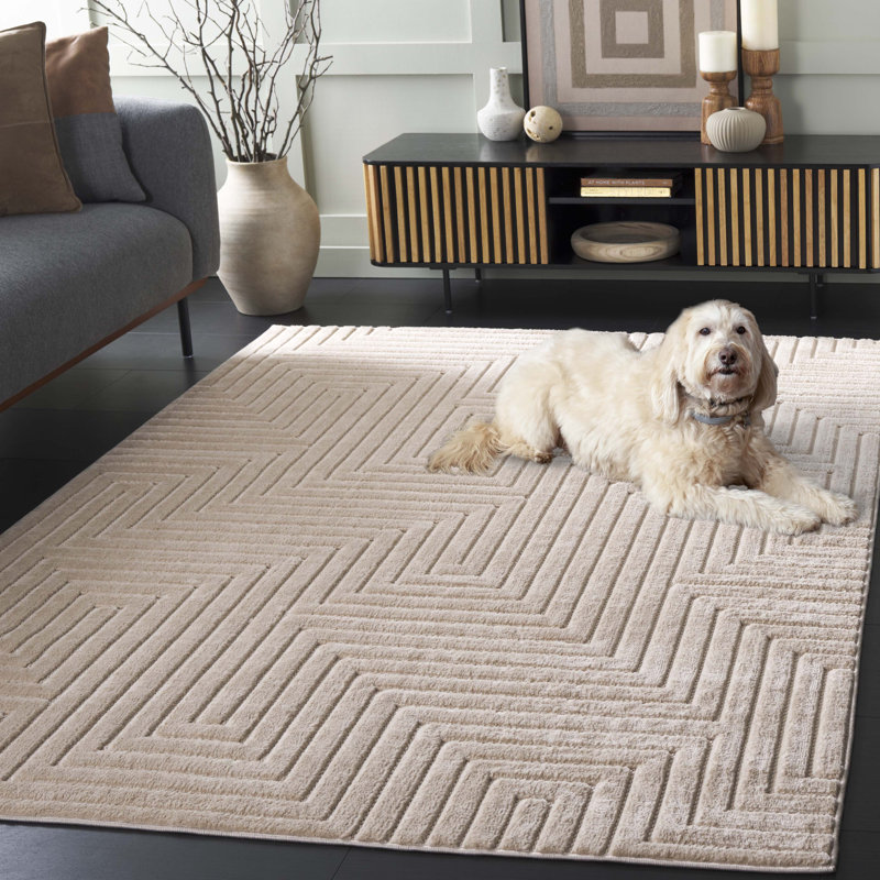 Lauralei Performance Solid Color Rug, Rectangle 5'3" x 7'6"