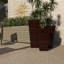 3 - Piece Metal Light Weight Indoor Outdoor Planter with Tapered Base and Fluted Design Set