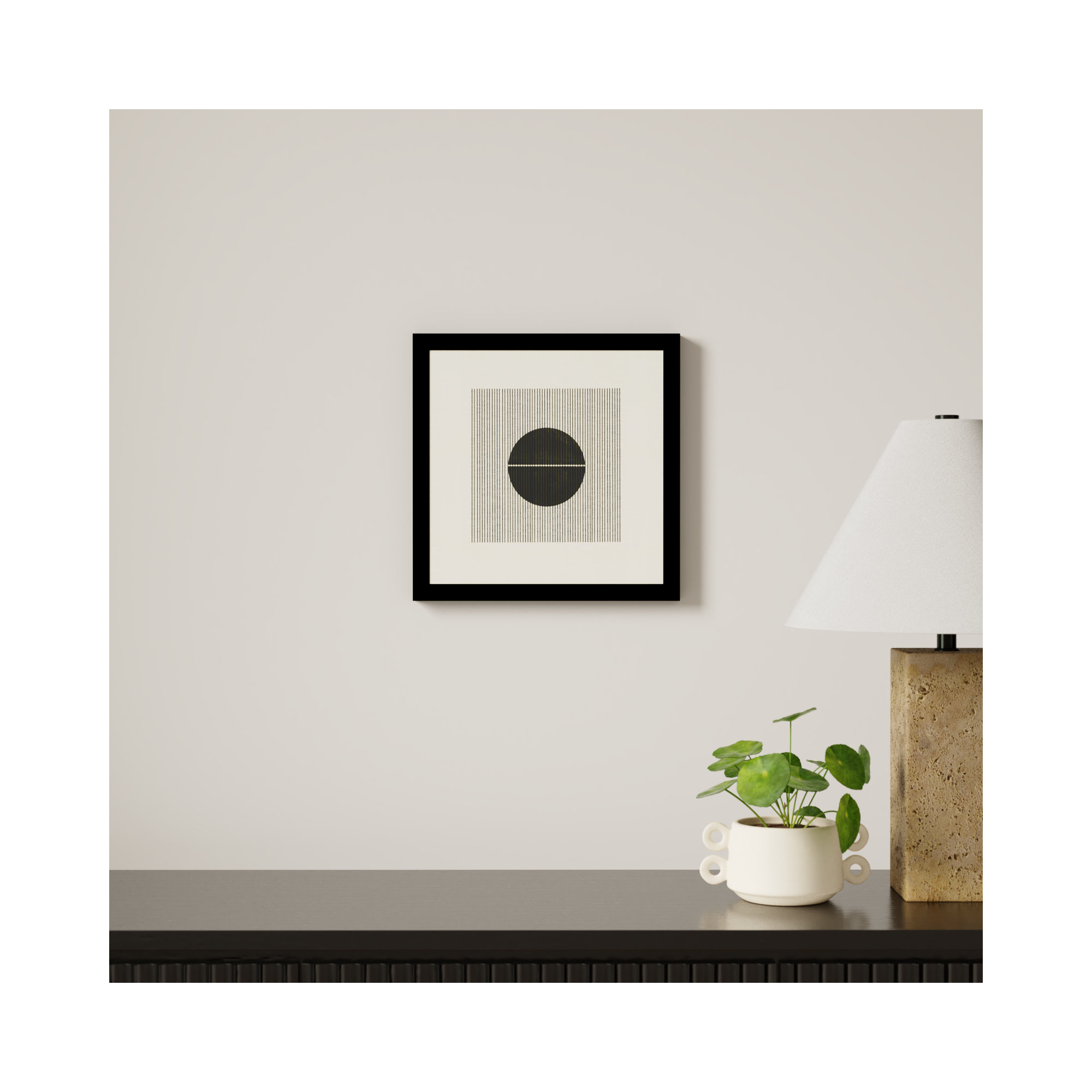 Paper Object No 5 by The Miuus Studio, 13" H x 13" W x 1" D, Black