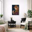 Art pré-raphaélite avec fleurs, photos de portrait classique, impression sur toile encadrée-123462671-123462676