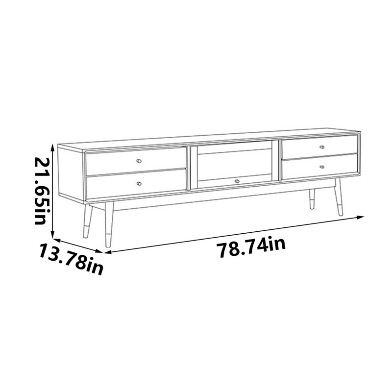 Meuble télé Classic, 78.74"