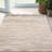 Bowen Hand Woven Leather Cotton/Jute Striped Rug in Beige-970604187