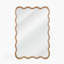 Miroir décoratif rectangulaire en bois massif de 24 po x 36 po couleur bois naturel naturel, pour chambre à coucher, salle de bain, salon, entrée-279487136-279487137