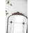 24" X 48.5" Antique Gold Arched Mirror With Metal Frame