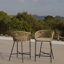 Fabiano Metal Outdoor 69.5cm Bar Stool with Cushion-695856428