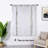 Linen Blend Toile Blackout Thermal Rod Pocket Tie Up Curtain Single Curtain Panel-819475227