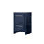 Meuble-lavabo bleu marine 24 po X P 20 po D, avec plateau en quartz blanc