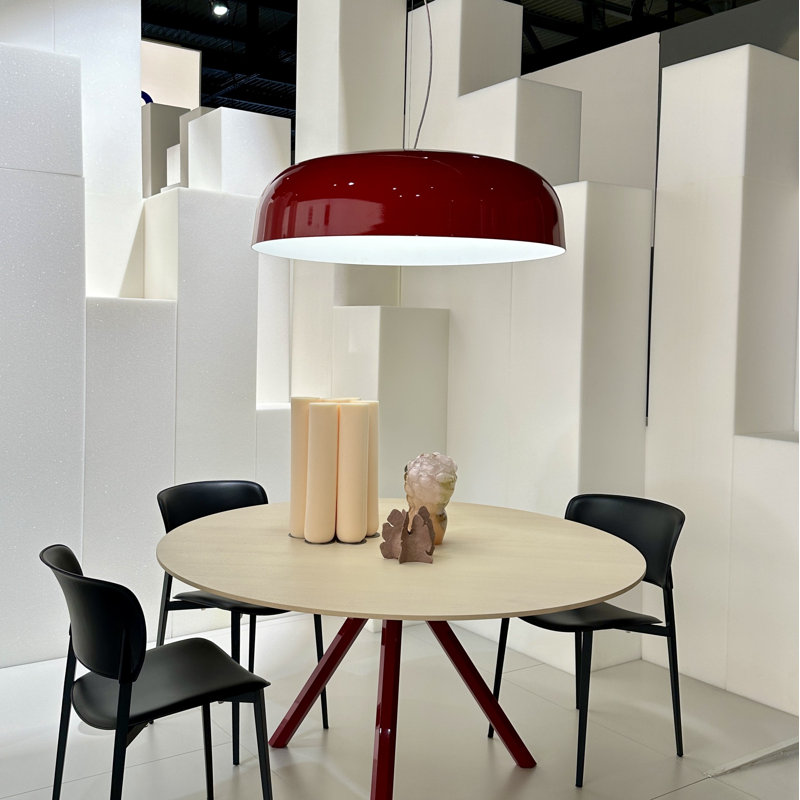 Canopy 1 - Light Pendant, 8.25" H x 23.6" W x 23.6" D, Red