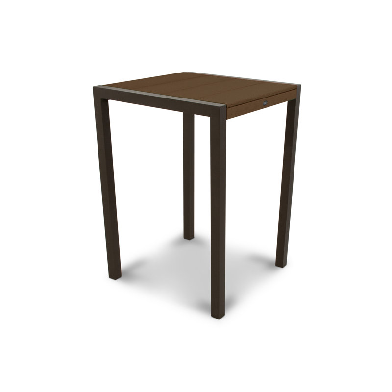 Table de bar POLYWOOD Surf City, 30 po x 30 po, Bronze texturé / Cabane