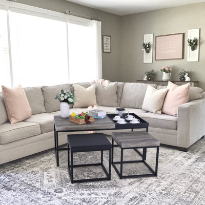 Alpha Home 3 Piece Coffee Table Set by Latitude Run