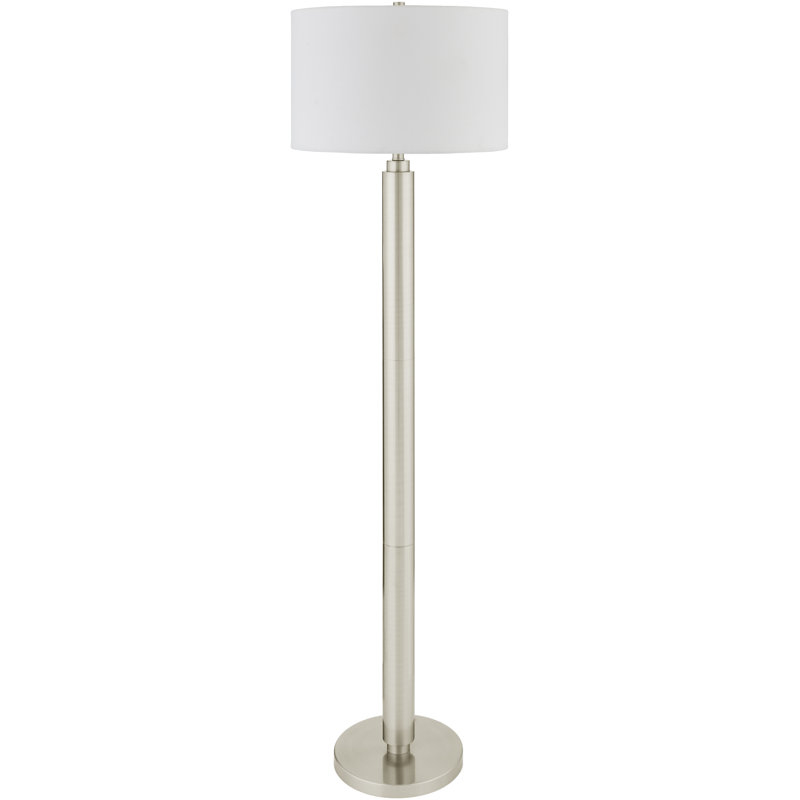 Lampe sur pied Barrar, Argent argent