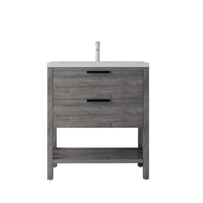 Meuble-lavabo autoportant avec lavabo