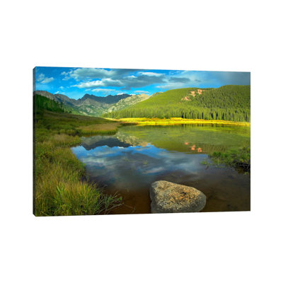 Mt Powell And Piney Lake, Colorado I by Tim Fitzharris - Wrapped Canvas Print
