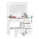 Dajanea Dressing Table with Mirror，Makeup Vanity Table Set for Bedroom