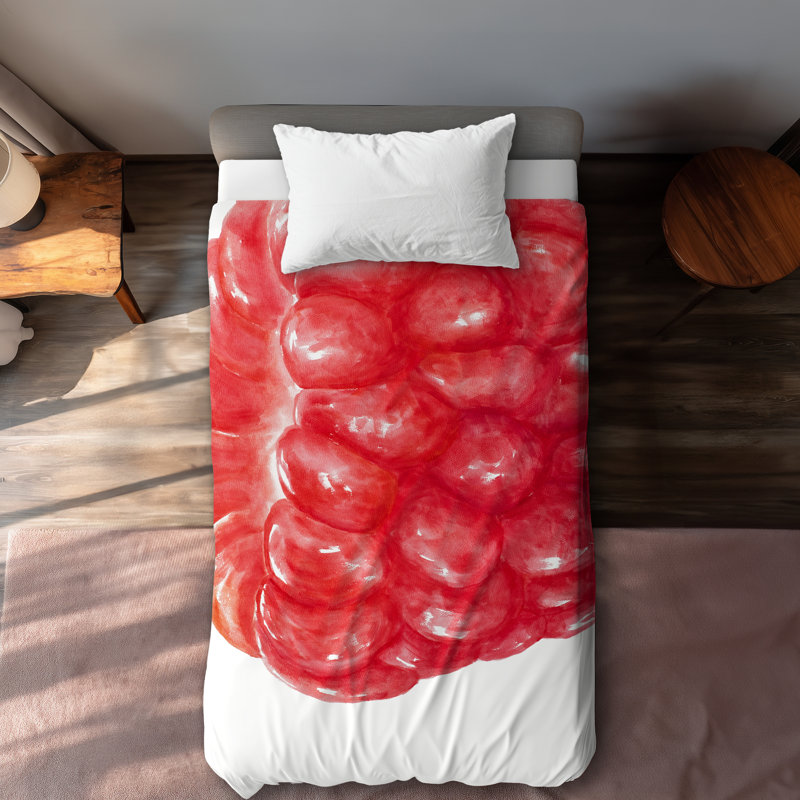 Raspberry Food Red Duvet Cover | Stylish Home Decor
