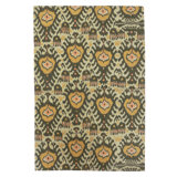 Flatweave Wool Ikat Area Rug in Multi