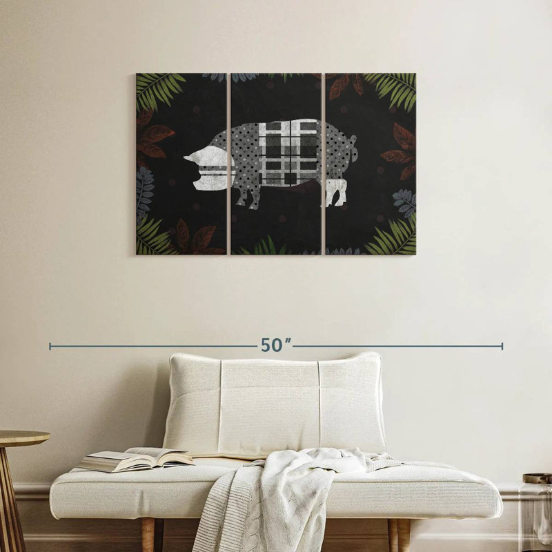 Brampt Modern Farm Pig, 24" H x 38" W