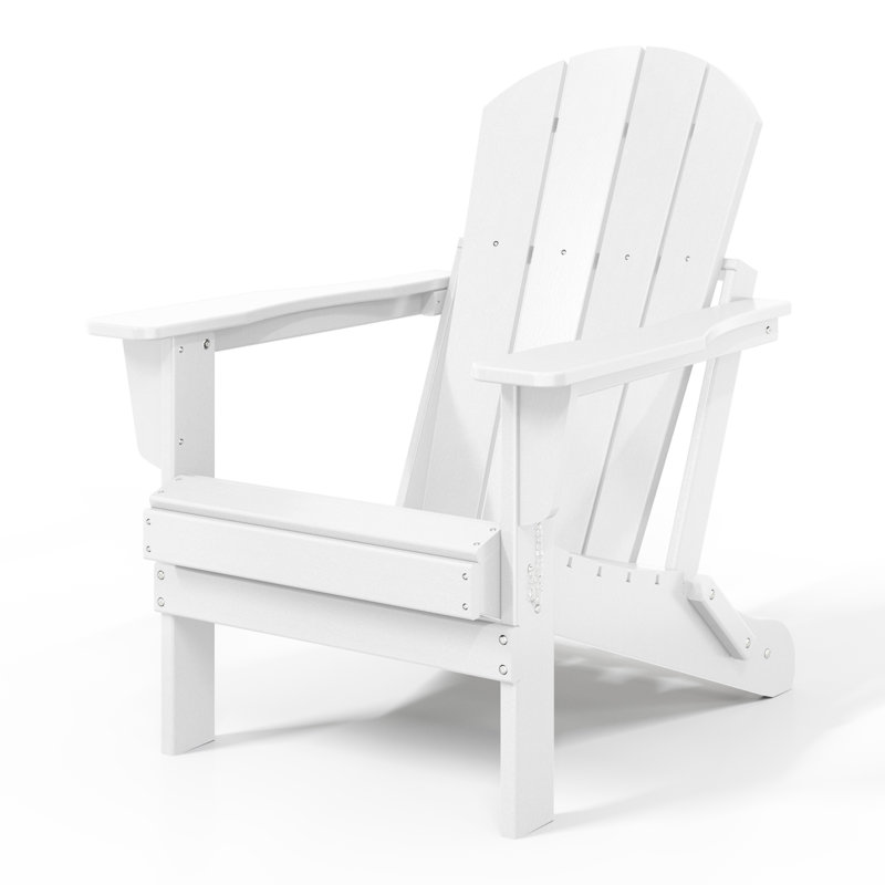 Chaise Adirondack pliante Vinnie, Blanc