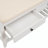 HOOSENG Entryway Storage Bench with Shoe Rack, Cushioned Seat and Drawers, White-899194529