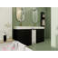 Meuble-lavabo autoportant avec lavabo en résine et armoires de rangement, avec porte à fermeture douce, ensemble KD-1740360223