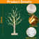 Birch Tree With Led Lights,Christmas Tree Decorations Indoor With Timer, Lighted Mini Small Artificial Lamp Prelit Twig Tree Battery Operated For Table Centerpiece Home Party Decor