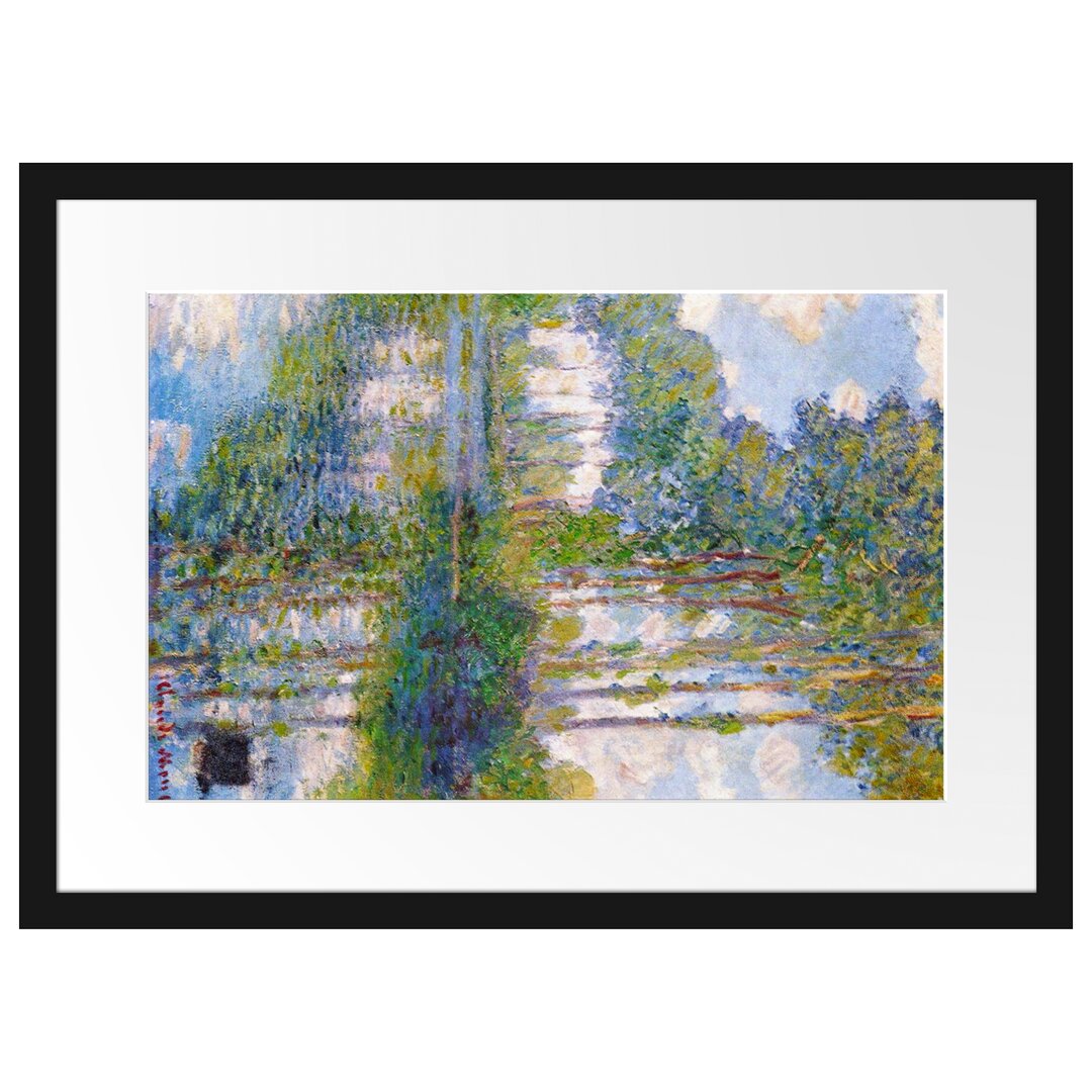 Gerahmter Kunstdruck Poplars on the Epte I von Claude Monet