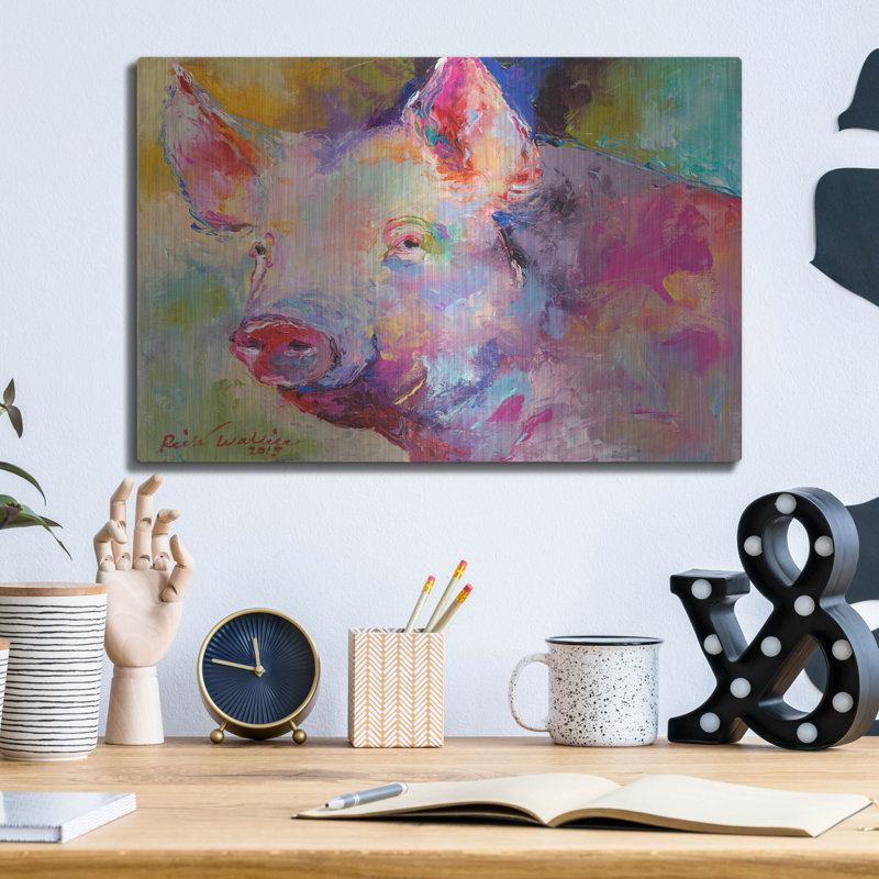 «Piggy» par Richard Wallich, H 12 po x l 16 po