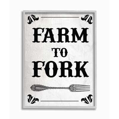 «Black and White Farm To Fork Country», impression